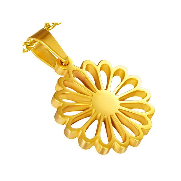 Set auriu din inox cu floricele [2]